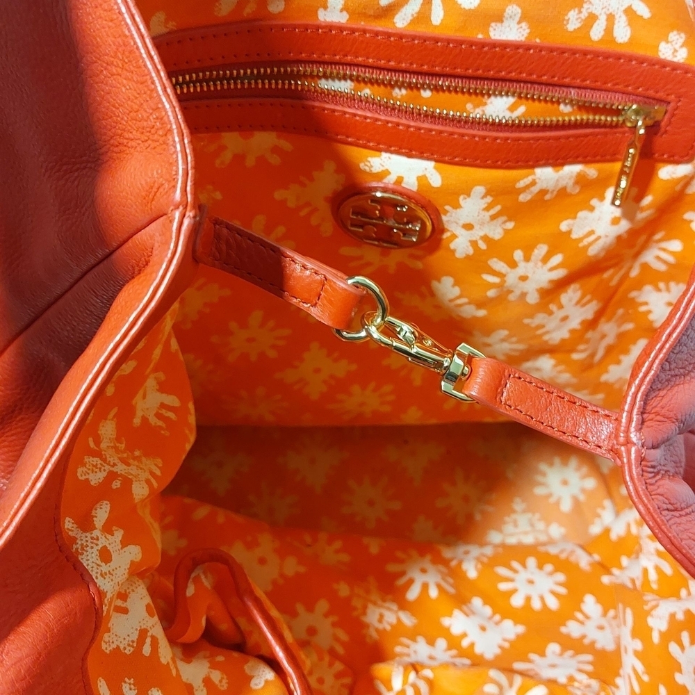 Tory Burch Michelle Bold Red Tote - Picture 7 of 8